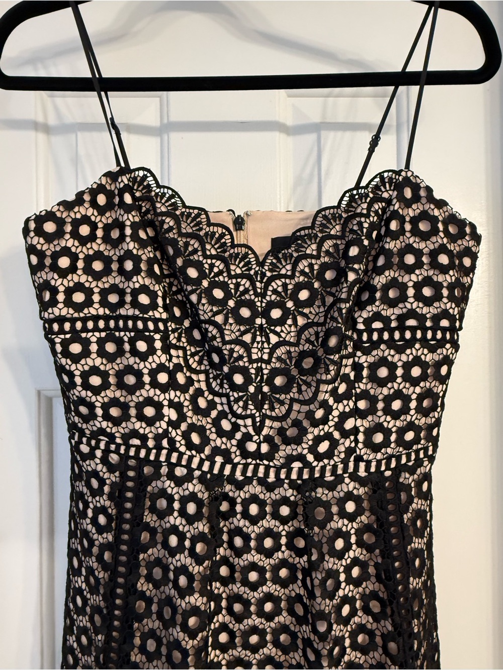 J. Crew Black Eyelet Cocktail Dress